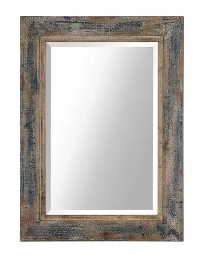 Uttermost Bozeman Distressed Blue Mirror In Gray