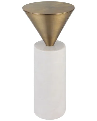 Uttermost Top Hat Drink Table In White