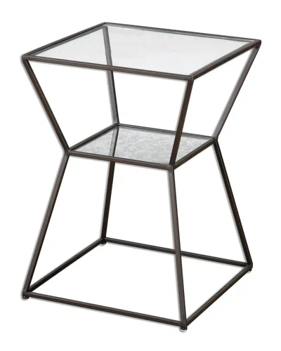 Uttermost Auryon Iron Accent Table In Black