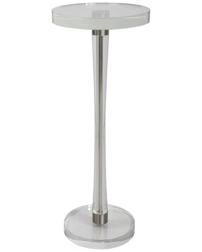 Uttermost Pria Crystal Drink Table In Silver