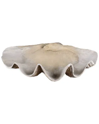 Uttermost Clam Shell Bowl In Gray