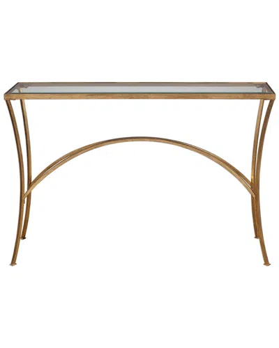 Uttermost Alayna Gold Console Table In Gold