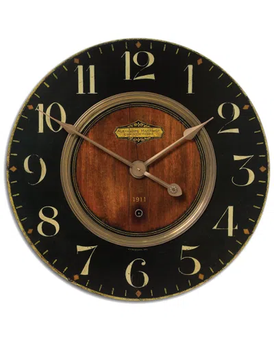 Uttermost Alexandre Martinot 23in Clock In Black