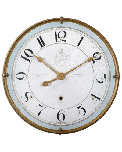 Uttermost Torriana Wall Clock In Gold
