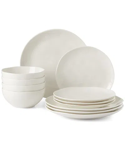 Lenox Bay Colors 12-piece Dinnerware Set In Neutral