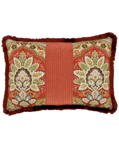 Rose Tree Harrogate Paisley Breakfast Rectangular Throw Pillow In Red