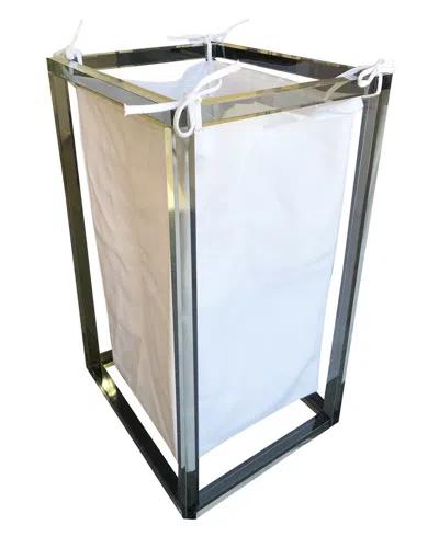 R16 Grey Lucite Hamper In Multi