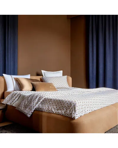 Boss Home 300 Thread Count B Monogram Fitted Sheet In Multi