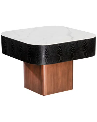 Statements By J Styles Oversized Rectangular End Table In Black