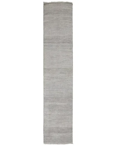 Weave & Wander Caldecott Transitional Stripes Runner Rug In Silver