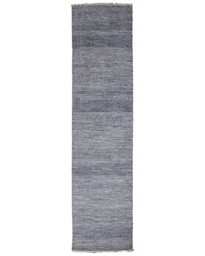Weave & Wander Caldecott Transitional Stripes Runner Rug In Blue