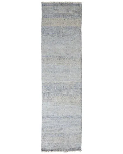 Weave & Wander Caldecott Transitional Stripes Runner Rug In Blue