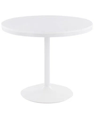Lumisource Dakota Industrial Dining Table In White