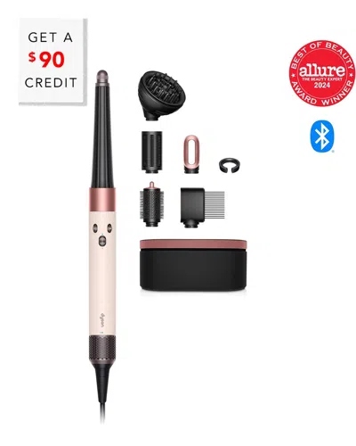 Dyson Airwrap I. D. Multi-styler And Dryer Curly+coily Ceramic Pink/rose Gold In Black