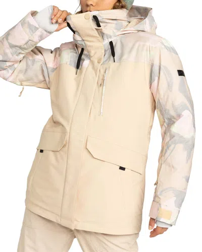 Roxy Dawnrae Parka Jacket In Brown