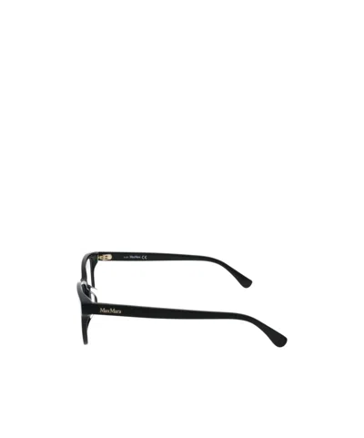 Max Mara Rectangular Frame Glasses In Black