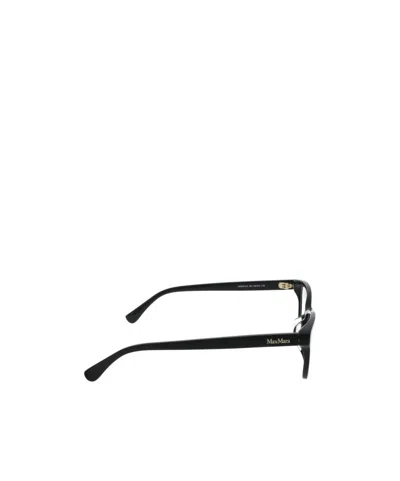 Max Mara Rectangular Frame Glasses In Black