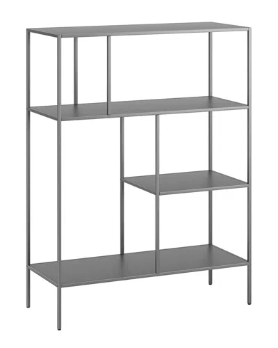 Abraham + Ivy Winthrop 48in Rectangular Bookcase In Gray