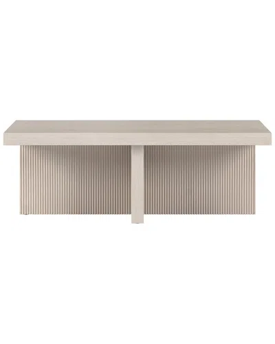 Abraham + Ivy Holm 44in Rectangular Coffee Table In Neutral
