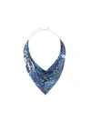 RABANNE sequined scarf necklace,METAL