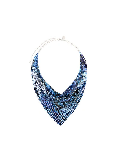 Rabanne Sequined Scarf Necklace