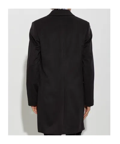 Paul Smith Collared Long-sleeved Coat In Transparent
