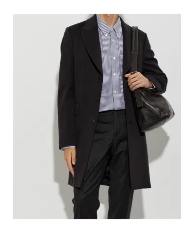 Paul Smith Collared Long-sleeved Coat In Transparent