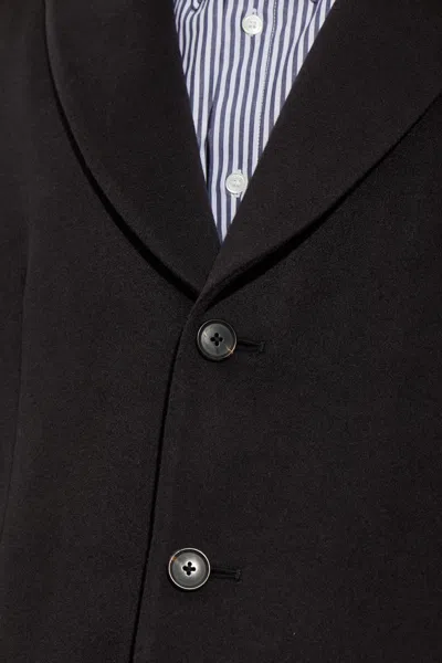 Paul Smith Collared Long-sleeved Coat In Transparent