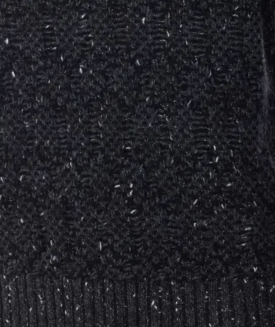 Alpha Studio Long-sleeved Sweater In Black