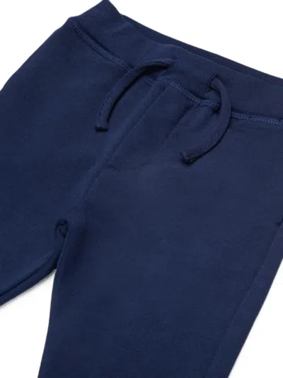 Dsquared2 Logo-print Drawstring Track Pants In Blue