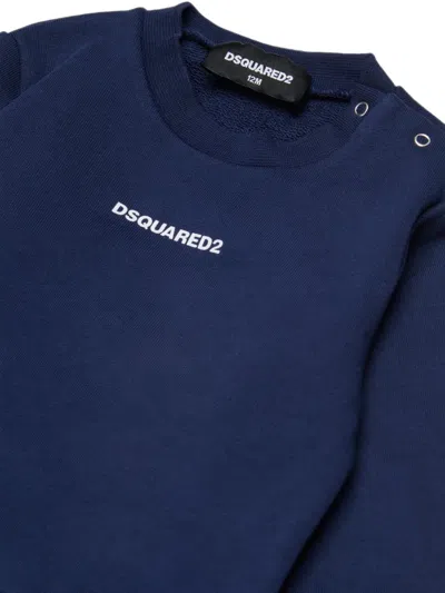 Dsquared2 Logo-print Tracksuit In Blue