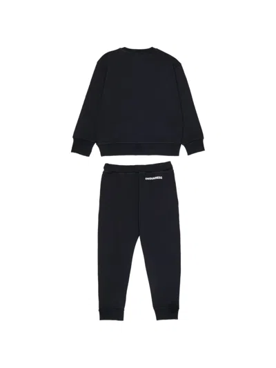 Dsquared2 Logo-print Tracksuit In Black