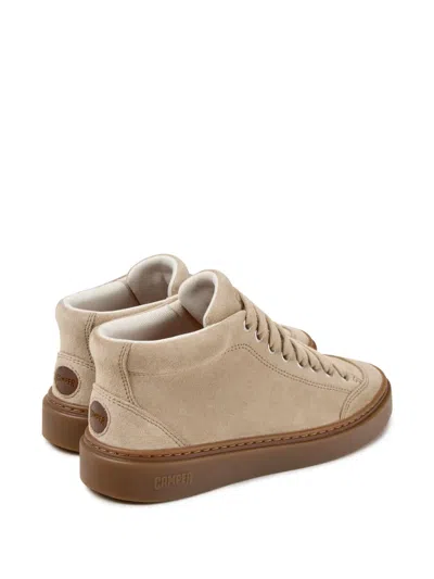 Camper Runner Twentyfive Suede Sneakers In Neutral