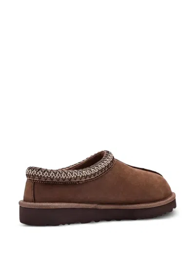 Ugg Tasman Dark Chestnut Slippers In Brown