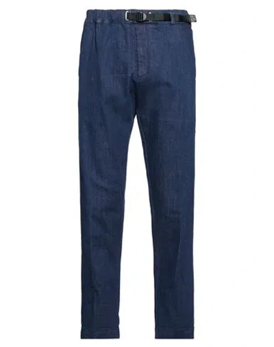 White Sand Pocket Elasticated Trousers In Blue