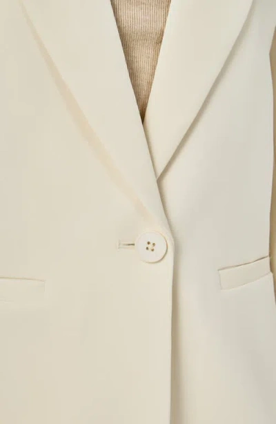 Endless Rose Tailored Single Button Blazer In Neutral