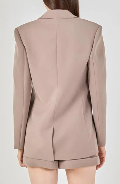 Endless Rose Tailored Single Button Blazer In Pink