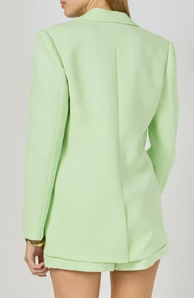 Endless Rose Tailored Single Button Blazer In Green