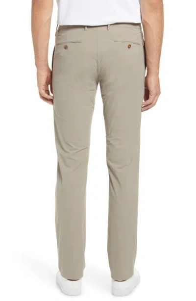 Zanella Noah Stretch Active Slim Fit Technical Pants In Gray