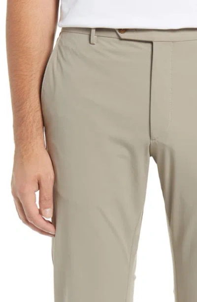 Zanella Noah Stretch Active Slim Fit Technical Pants In Gray