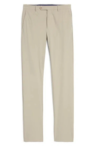 Zanella Noah Stretch Active Slim Fit Technical Pants In Gray