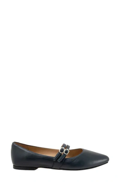 Trotters Emerald Pointed Toe Mary Jane Flat In Multi
