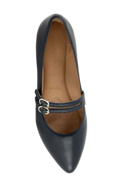 Trotters Emerald Pointed Toe Mary Jane Flat In Multi