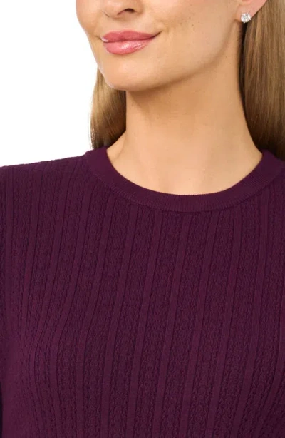 Halogenr Halogen(r) Pointelle Stitch Short Sleeve Sweater In Multi