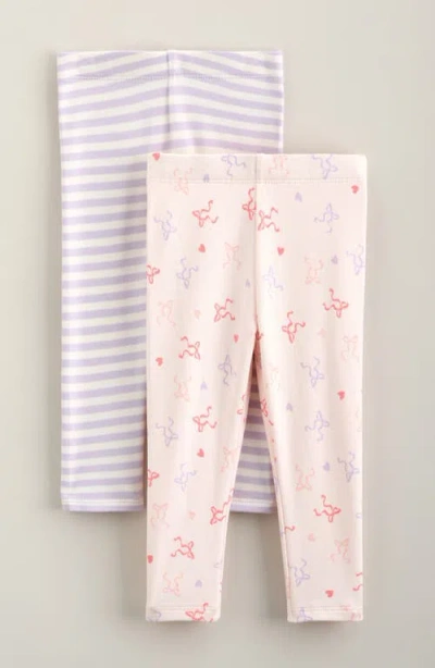 Nordstrom Assorted 2-pack Cotton Leggings In Multi