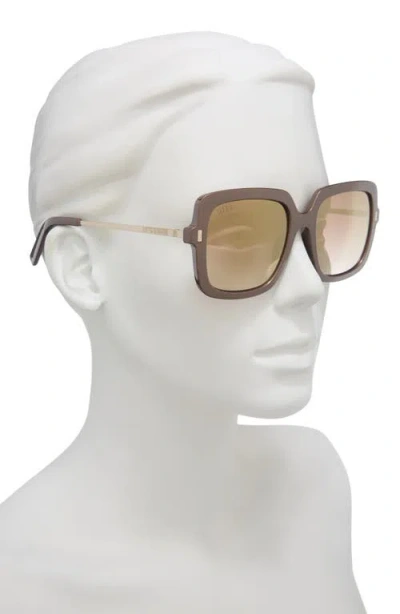 Diff 54mm Square Sunglasses In Pearled Umber Brown Gradient
