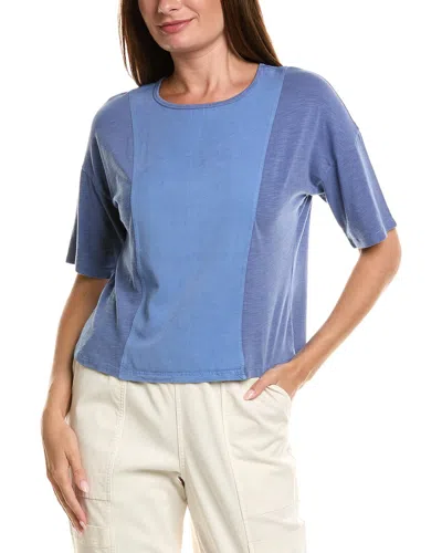 Xcvi Lino T-shirt In Blue