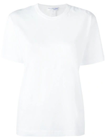 Comme Des Garçons Shirt White Back Print T-shirt