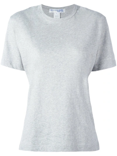 Comme Des Garçons Shirt Grey Printed T-shirt