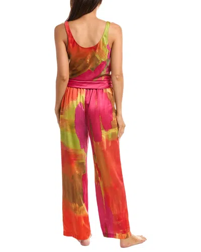 Natori 2pc Pajama Pant Set In Red